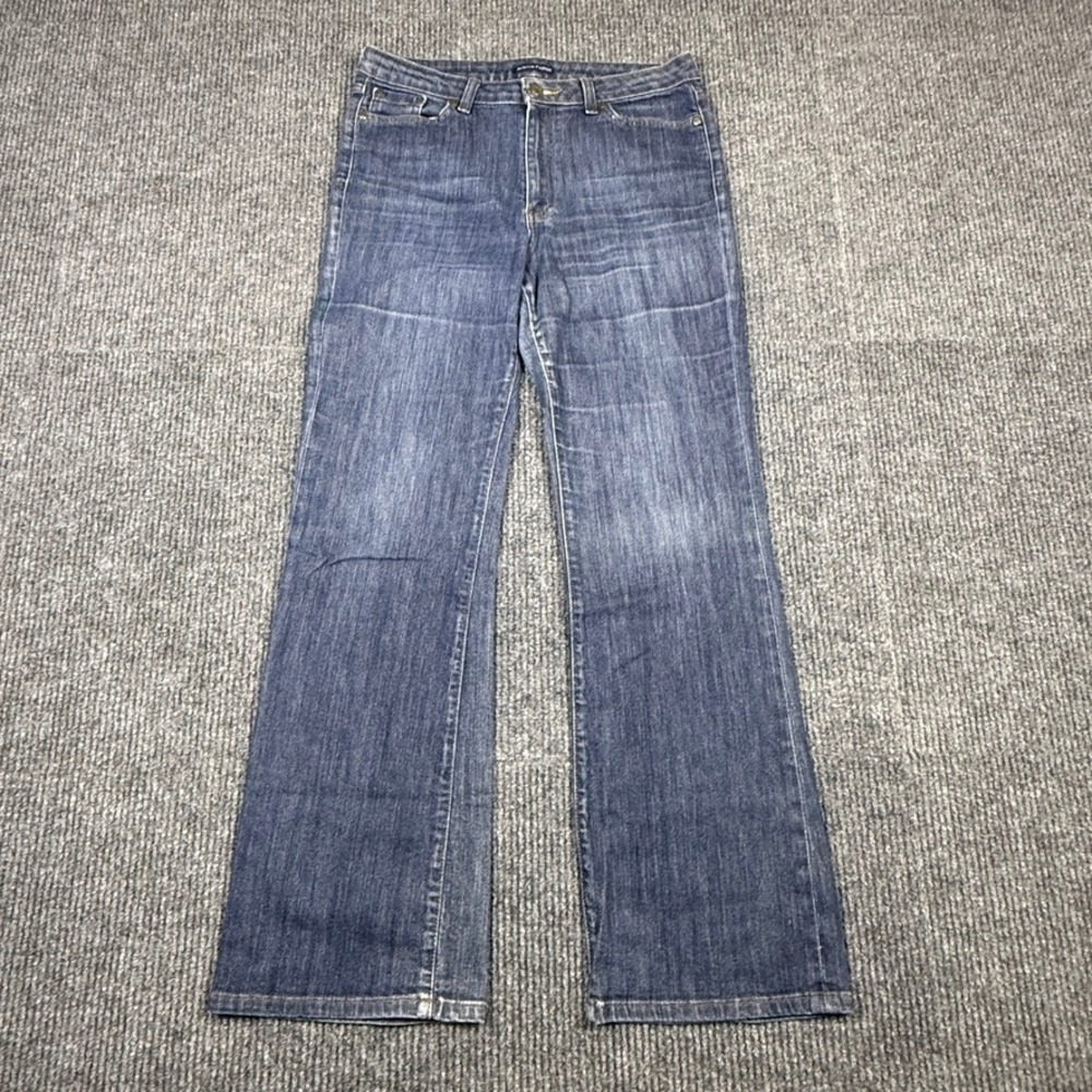 Boston Proper Womens Blue Rinse Bootcut Stretch Jeans Size 12 5714 15392